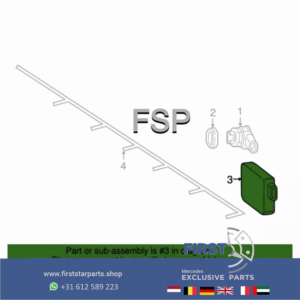 A0009054503 Dodehoek radar sensor Mercedes W176 W117 W156 W2, Utilisé, -, -, Enlèvement ou Envoi