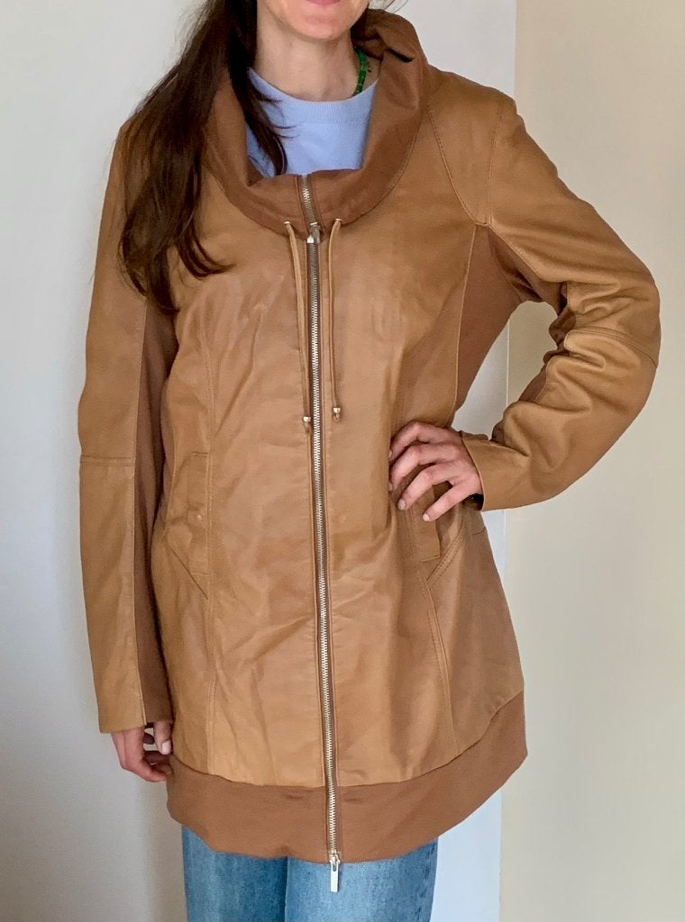 Arma jas cognac, Ophalen of Verzenden, Zo goed als nieuw, Maat 42/44 (L), Bruin