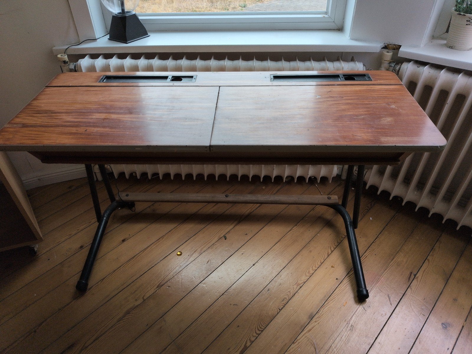 retro schoolbank bureau, Huis en Inrichting, Ophalen