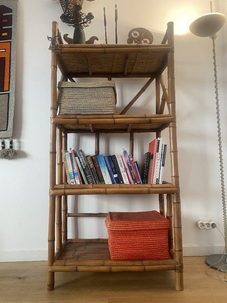 belle étagère en bambou, Maison & Meubles, Accessoires pour la Maison | Étagères, Enlèvement, Comme neuf