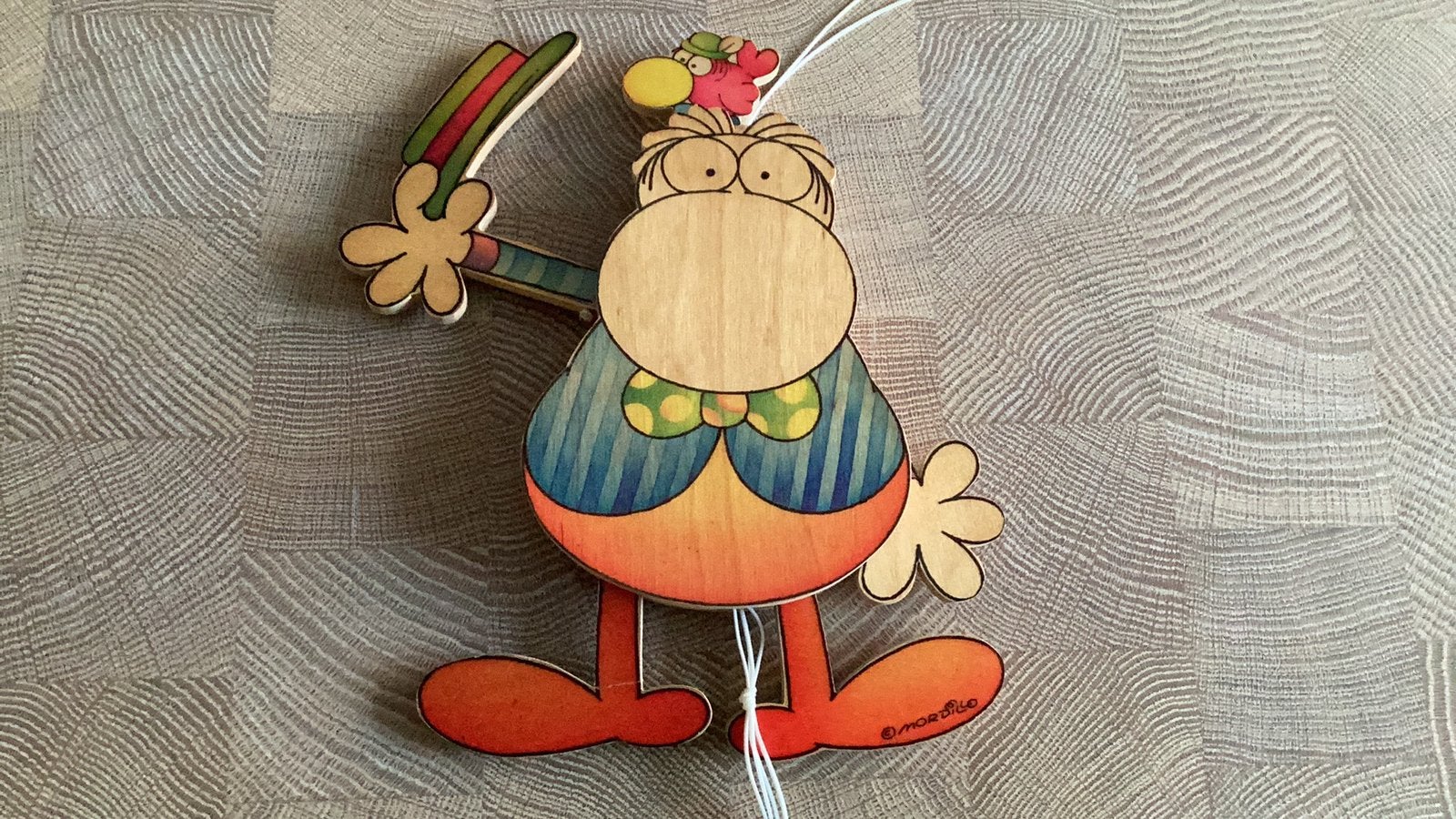 Sevi -Houten trekpop -vintage, Ophalen of Verzenden, Zo goed als nieuw