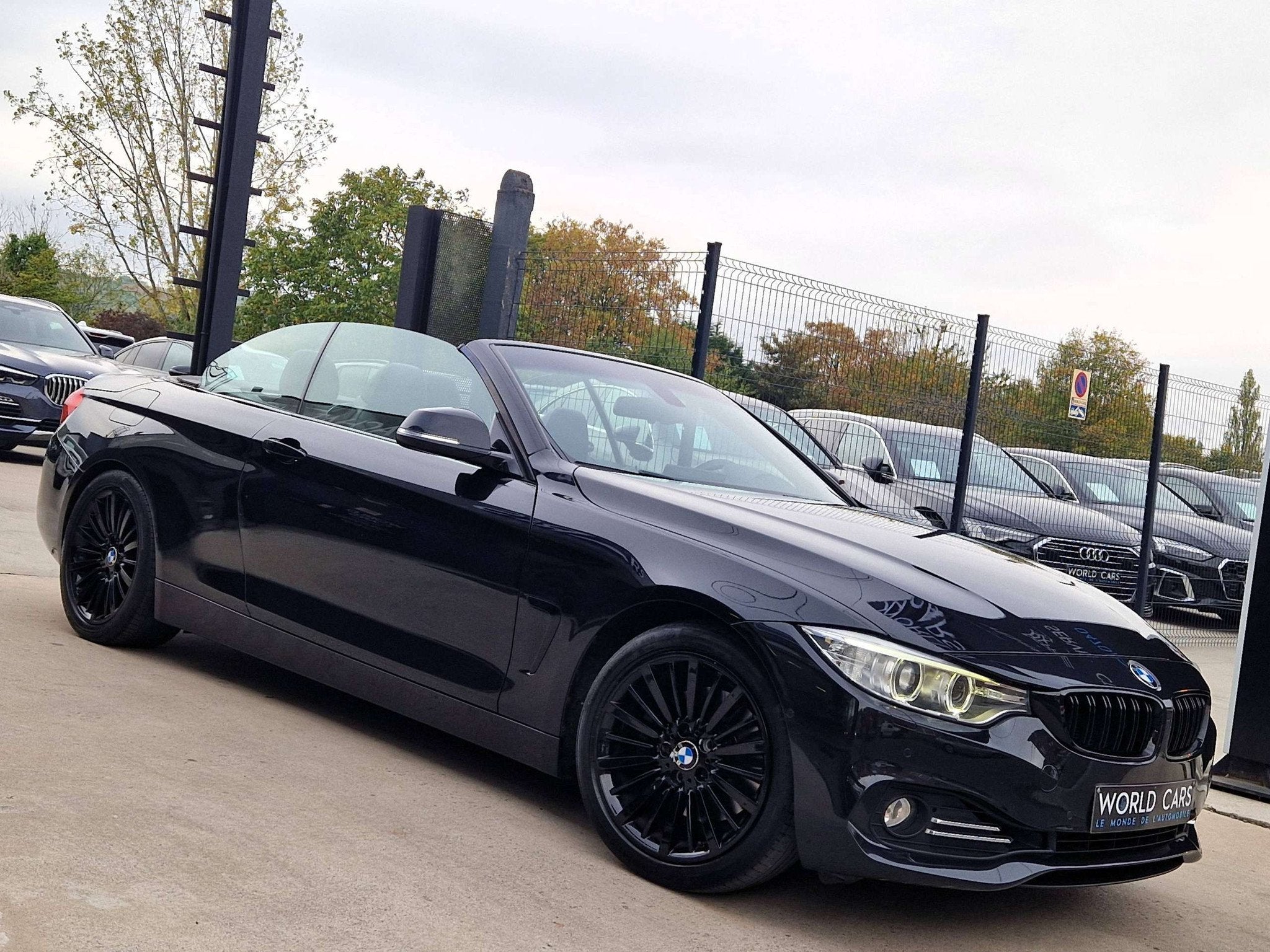 BMW 4 Serie 428 iA Cabrio - LUXURY - BOITE AUTO - FULL BLACK, Auto's, Automaat, Achterwielaandrijving, Gebruikt, 4 cilinders