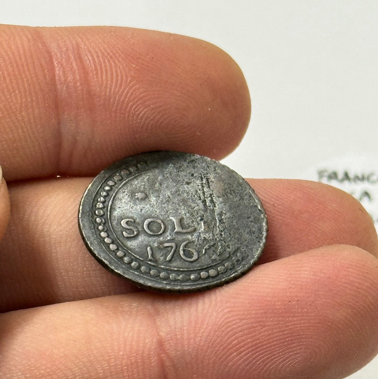 Corse Pascal Paoli 1762-1768 4 soldi 1762 Murato france coin, Ophalen of Verzenden, Frankrijk, Losse munt