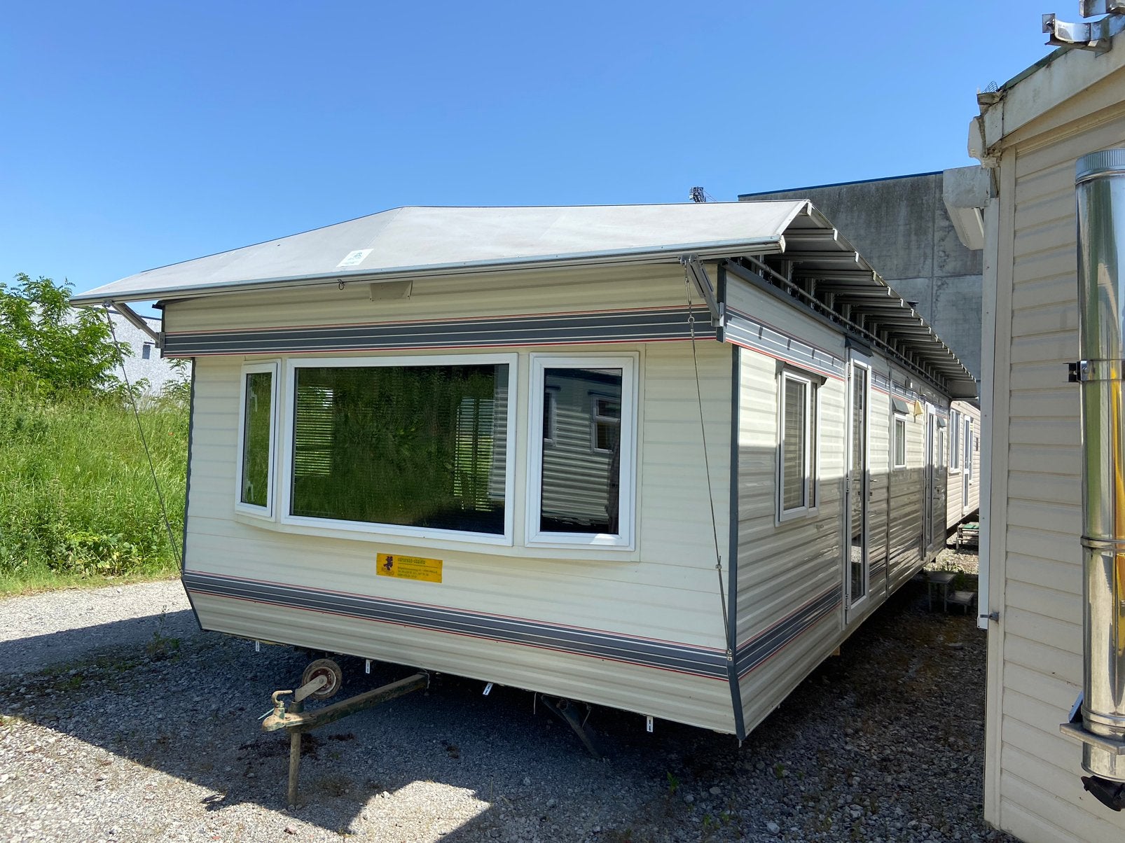 Stacaravan rodeo dg 9m50, Caravans en Kamperen, Stacaravans, Ophalen