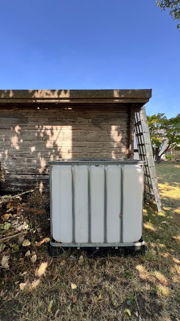 IBC container 1000 liter, Tuin en Terras, Regentonnen, 150 liter of meer, Ophalen, Gebruikt