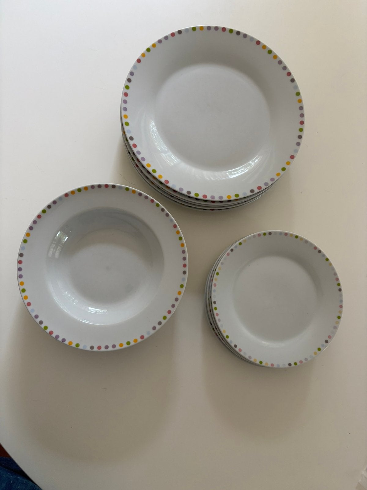 Sevice assiettes, Maison & Meubles, Cuisine | Vaisselle, Enlèvement, Utilisé, Assiettes(s)