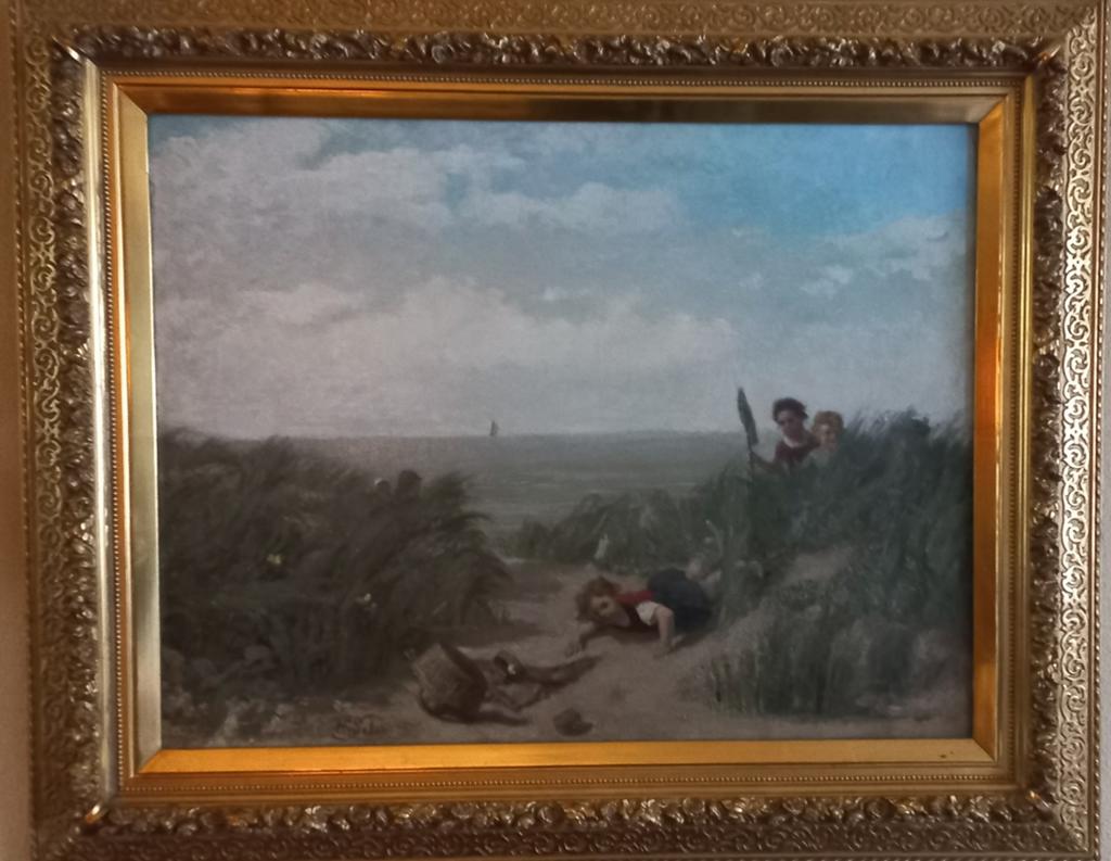 Les enfants dans les dunes - H.Van Seben, Antiquités & Art, Art | Peinture | Classique, Enlèvement ou Envoi