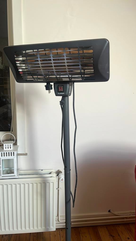 Eurom warmtelamp q-time 2000S, Draaibaar, Gebruikt, Parasol, Ophalen