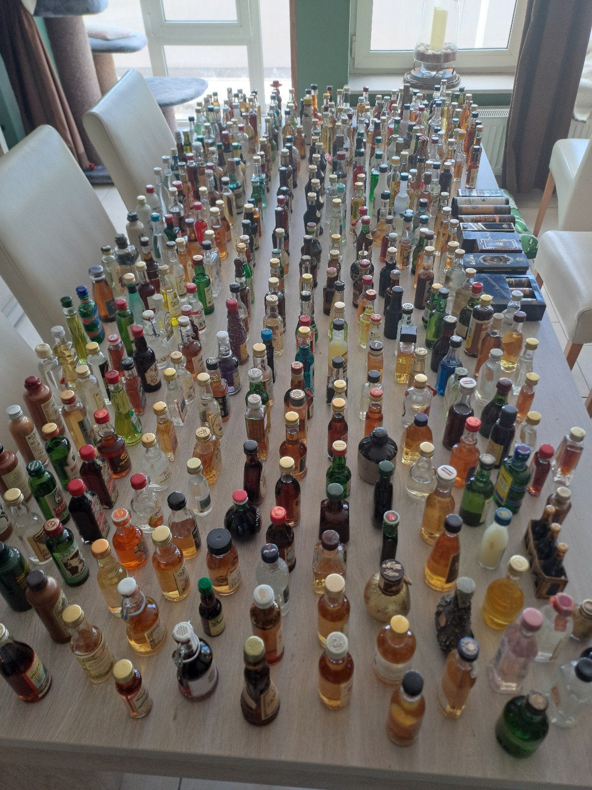 verzameling 394 miniatuur flesjes Whisky Cognac Likeur, Ophalen