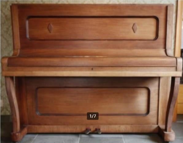Piano - Merk : J. Günther, Musique & Instruments, Pianos, Enlèvement, Utilisé, Brun, Piano