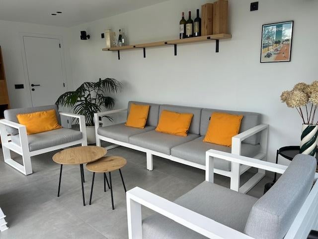 Loungeset Jati en Kebon, 5 places, Aluminium, Comme neuf, Enlèvement