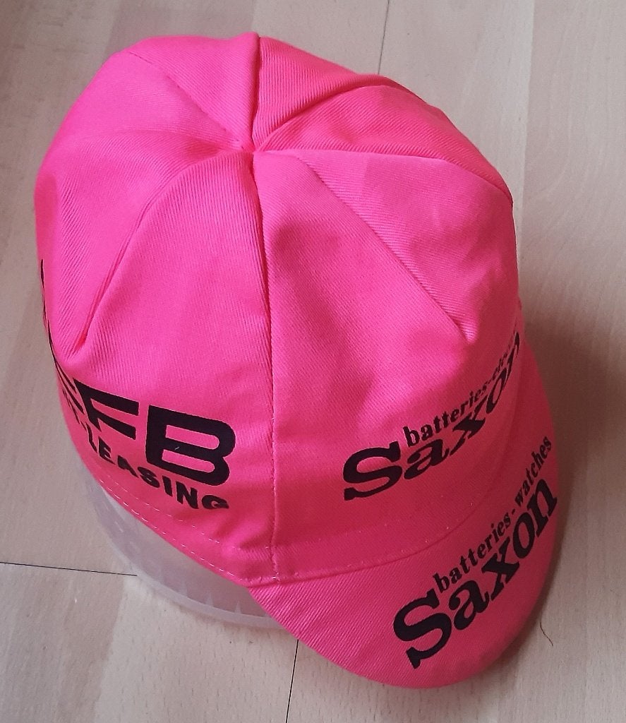 WIELRENNEN CYCLISME ORIGINEEL TEAM CAP PET SAXON SEFB, Ophalen of Verzenden