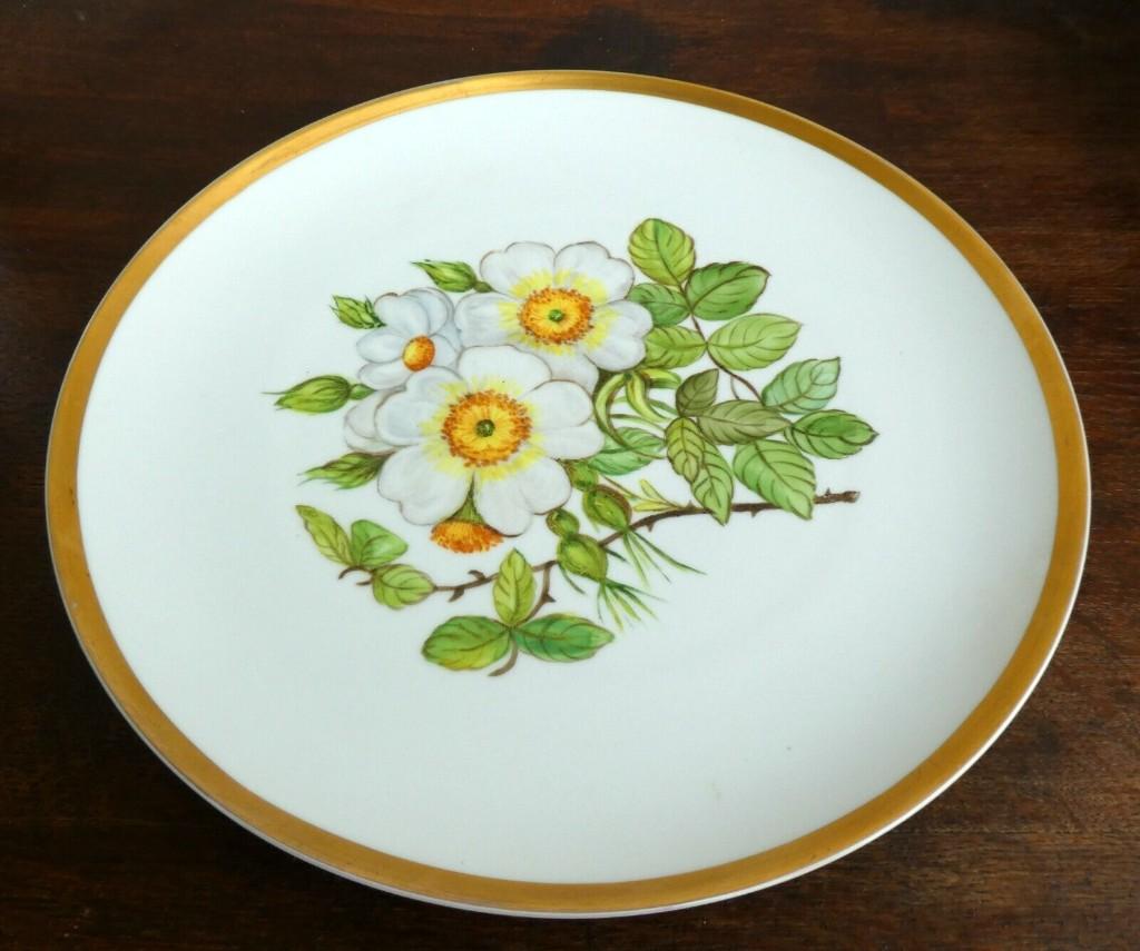 Grande assiette en porcelaine bavaroise peinte à la main, Enlèvement ou Envoi