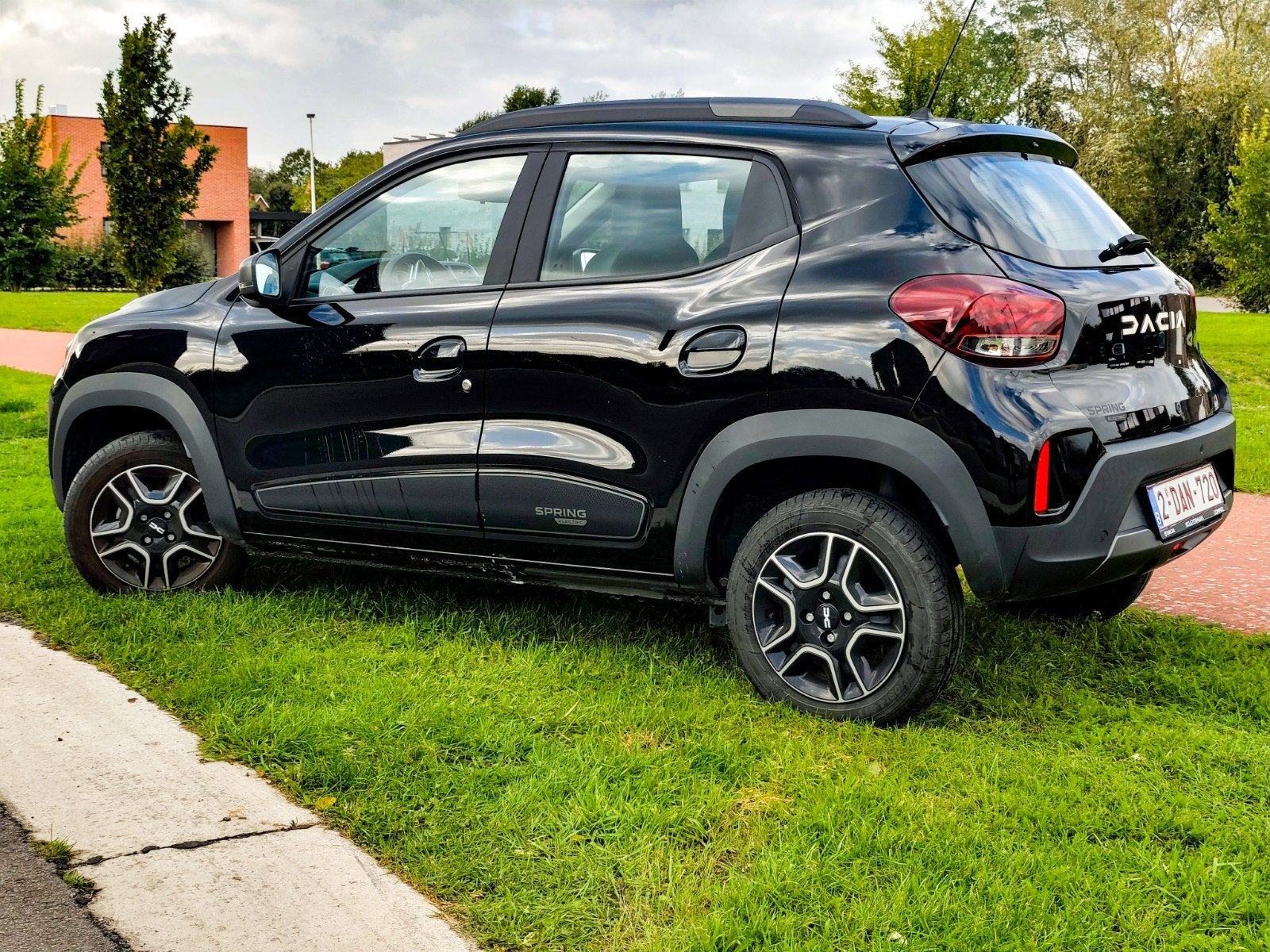 Dacia Spring, Auto's, Automaat, 4 zetels, Zwart, Zwart