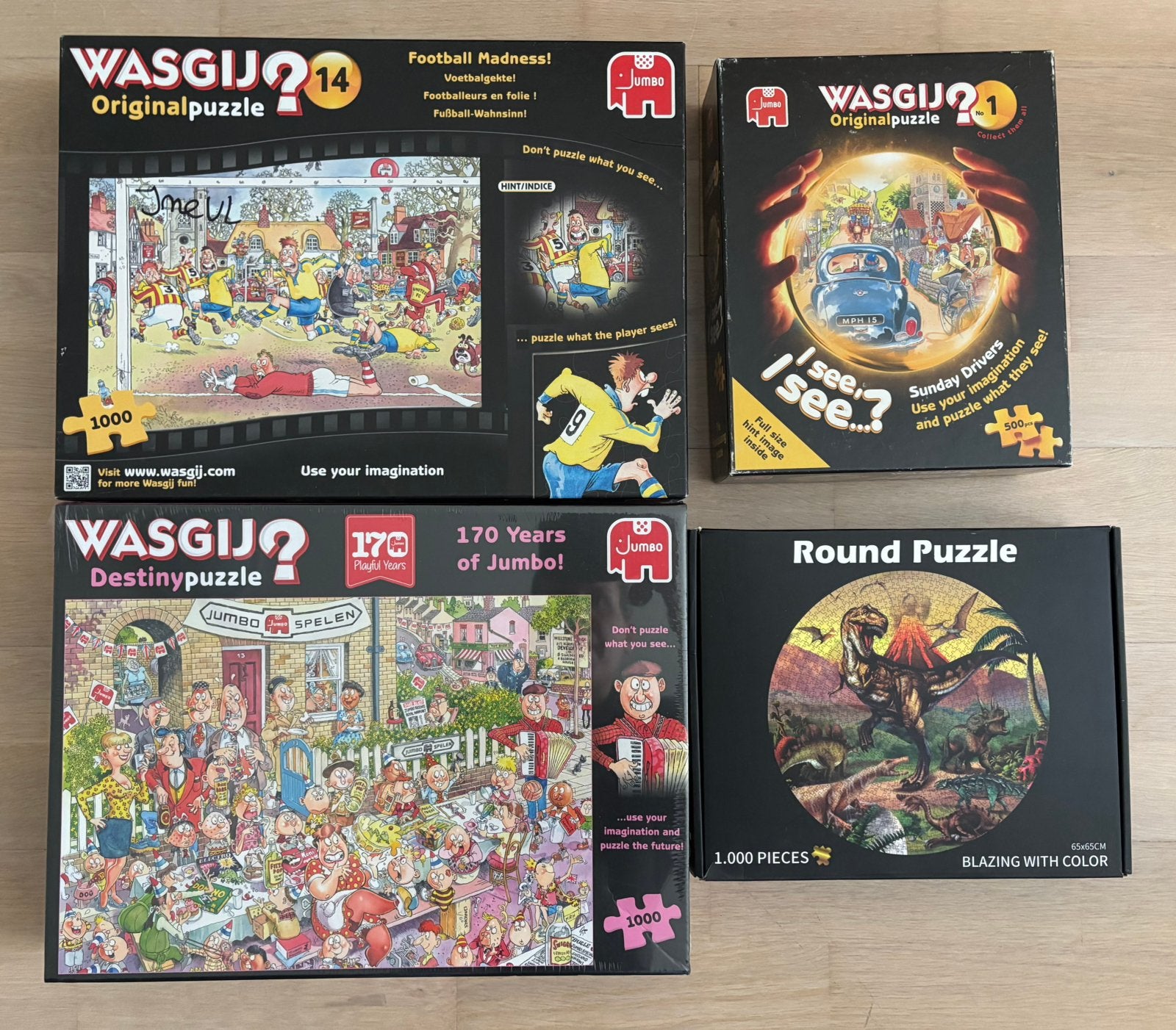 Puzzels Wasgij 500-1000 stukjes, Ophalen of Verzenden, 500 t/m 1500 stukjes, Zo goed als nieuw, Legpuzzel