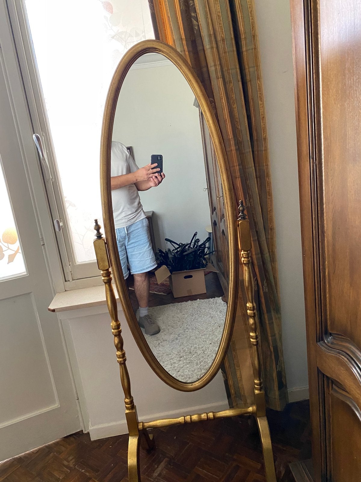 Miroir de chambre a coucher, Antiek en Kunst, Ophalen
