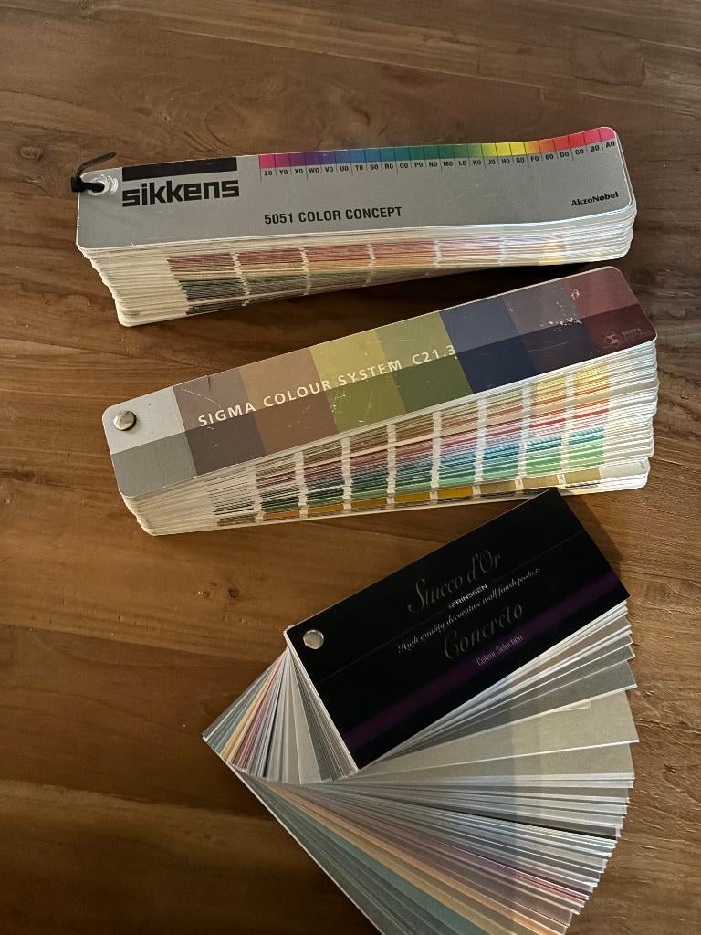 kleurkaarten , sfeerboeken , ..., Bricolage & Construction, Matériel de peinture, Enlèvement, Comme neuf, Autres types