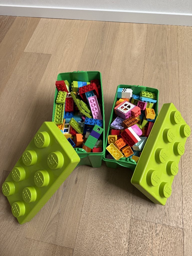 Duploblokken + bouwplaten, Ophalen, Zo goed als nieuw, Duplo
