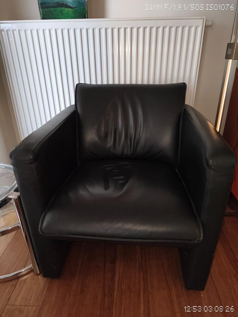 Twee Leolux fauteuils, Enlèvement, Cuir