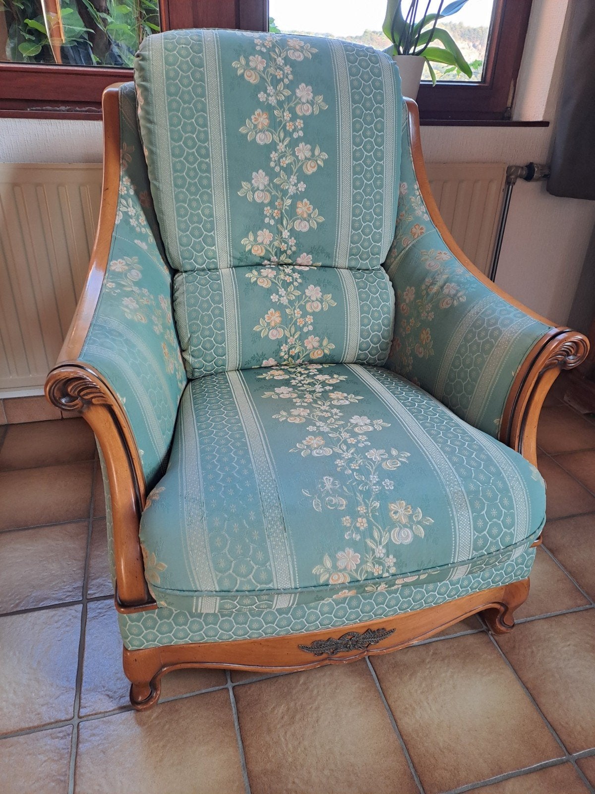 lot de 2 fauteuils style bergère, Antiquités & Art, Enlèvement
