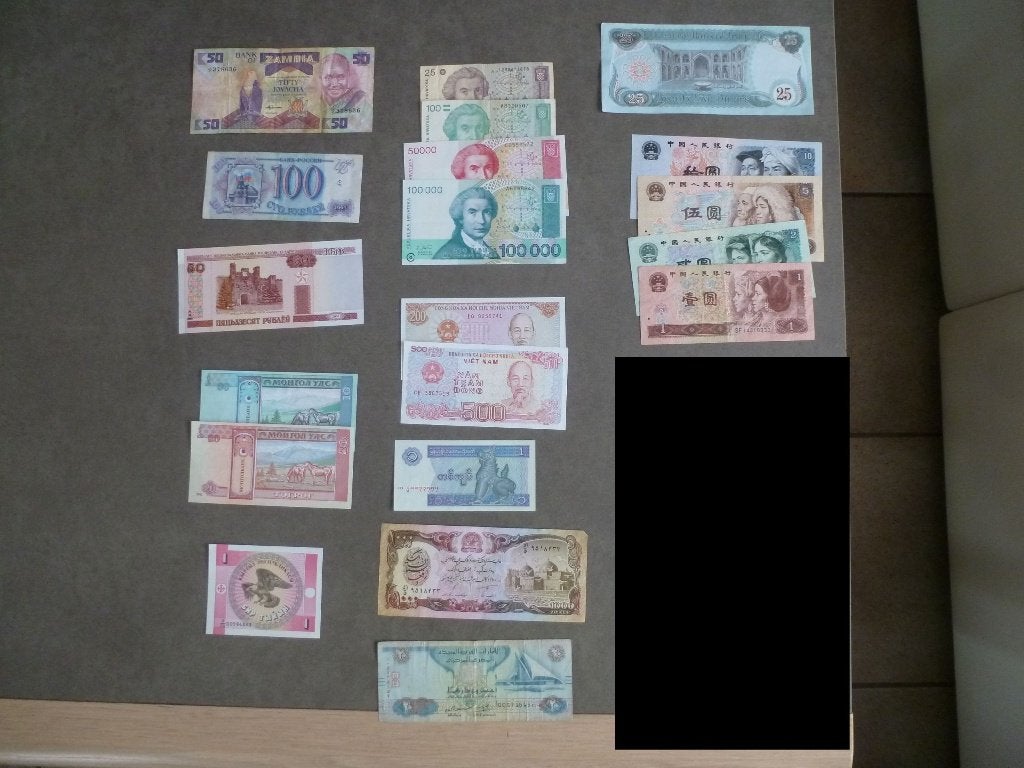 20 billets de banque de pays lointains en bon et SUPER états, Collections, Enlèvement ou Envoi, Utilisé