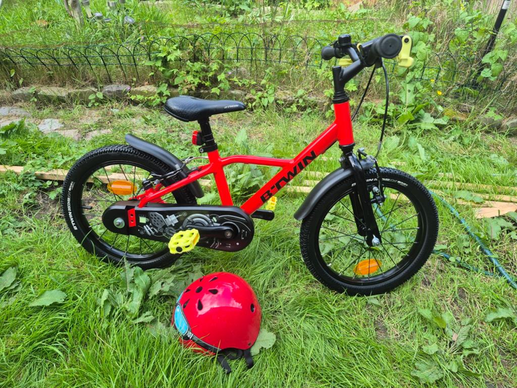 Vélo enfant 16pouces, Vélos & Vélomoteurs, B-Twin Decathlon, Frein sur jante, Stabilisateurs, Enlèvement