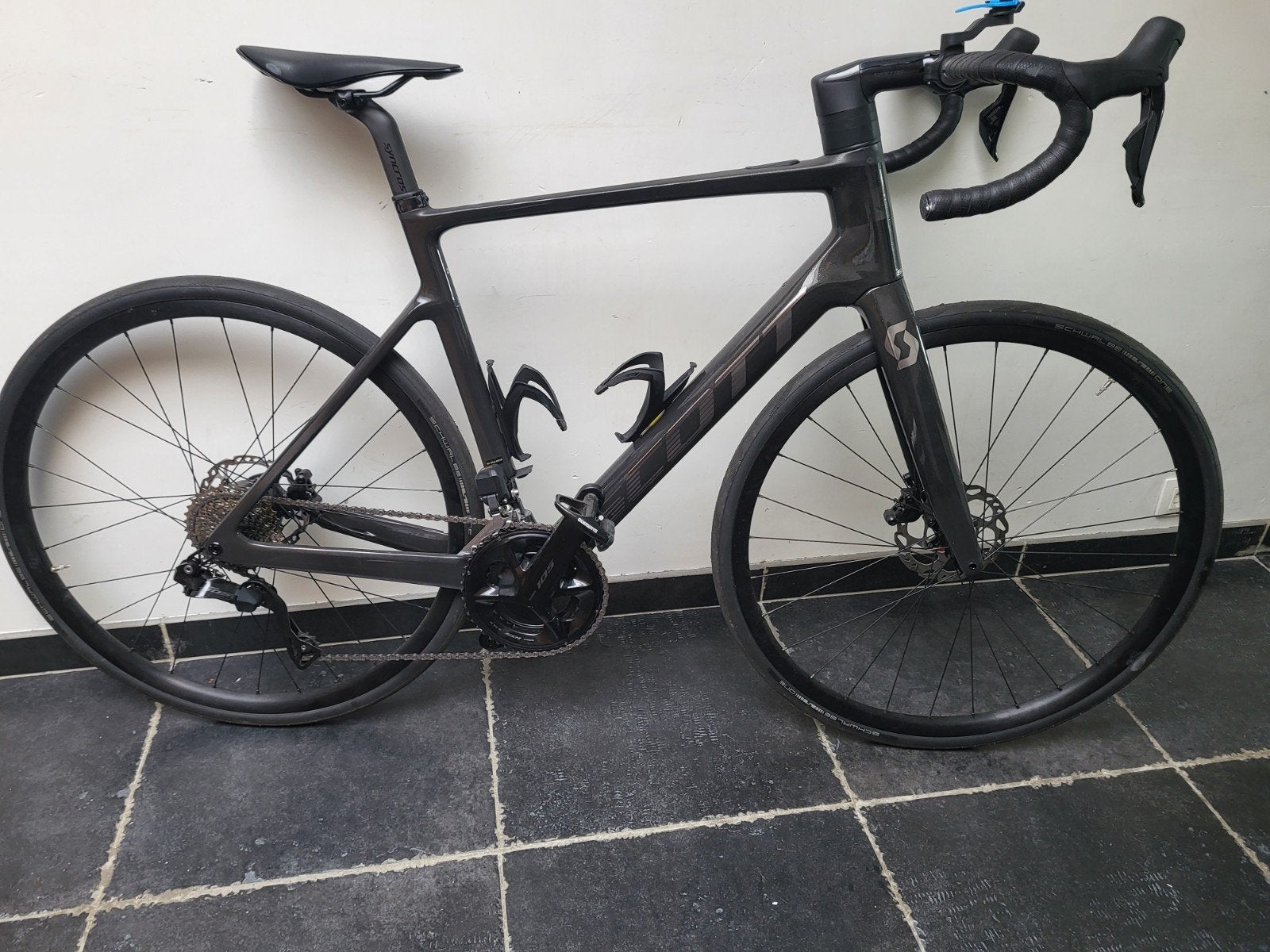 Scott Addict e Ride, vélo de route électrique, vélo de cours, Comme neuf, Enlèvement, 53 à 57 cm, Frein à disque