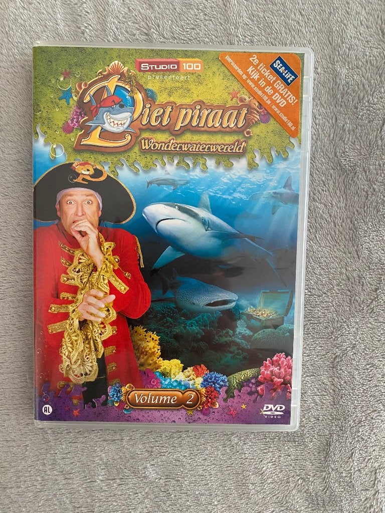 DVD Piet Piraat Onderwaterwereld, Ophalen, Zo goed als nieuw, Nederlands, Show
