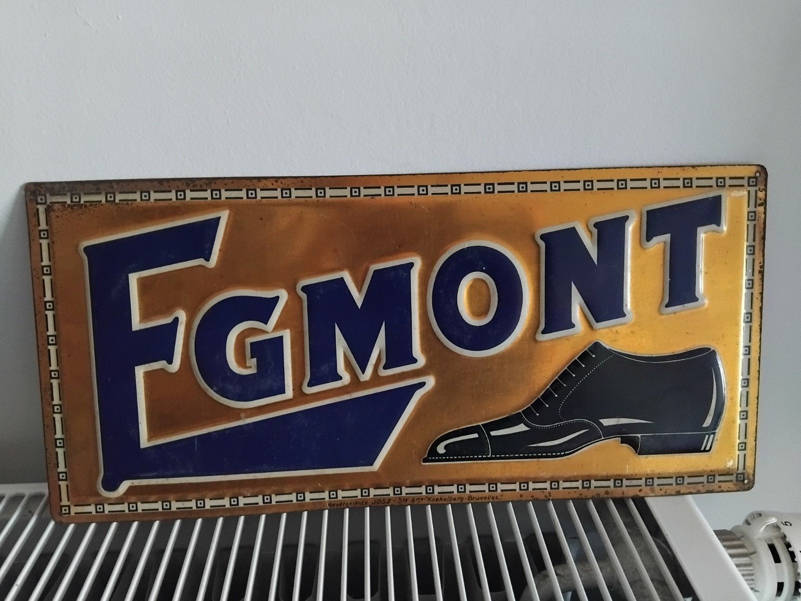 Publicité en étain pour chaussures Egmont, Enlèvement ou Envoi