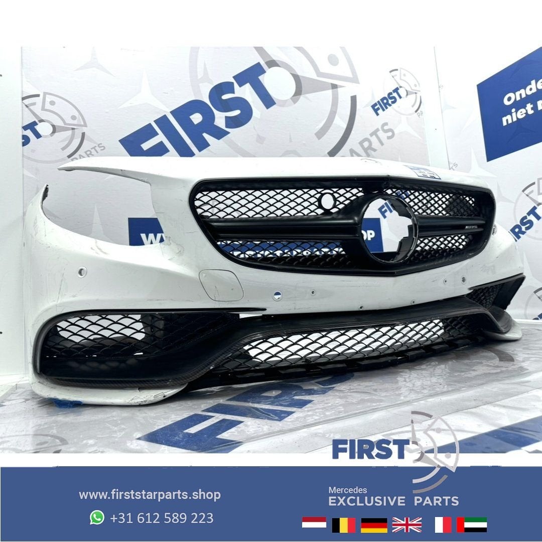 W217 S63 AMG BUMPER S Klasse Coupé Cabrio S 63 AMG Voorbumpe, Gebruikt, -, Voor, Ophalen of Verzenden