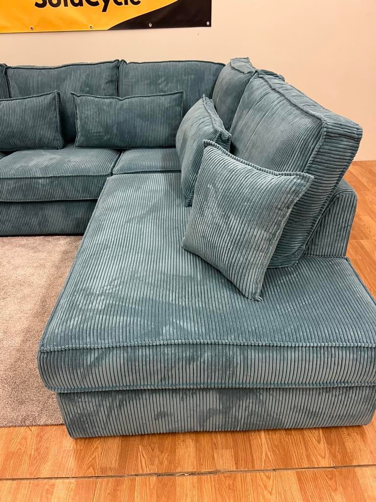 Overstock Blauwe Chateau d’Ax zetel (Nieuw) / SofaCycle, Nieuw, Ophalen of Verzenden, Stof, SofaCycle