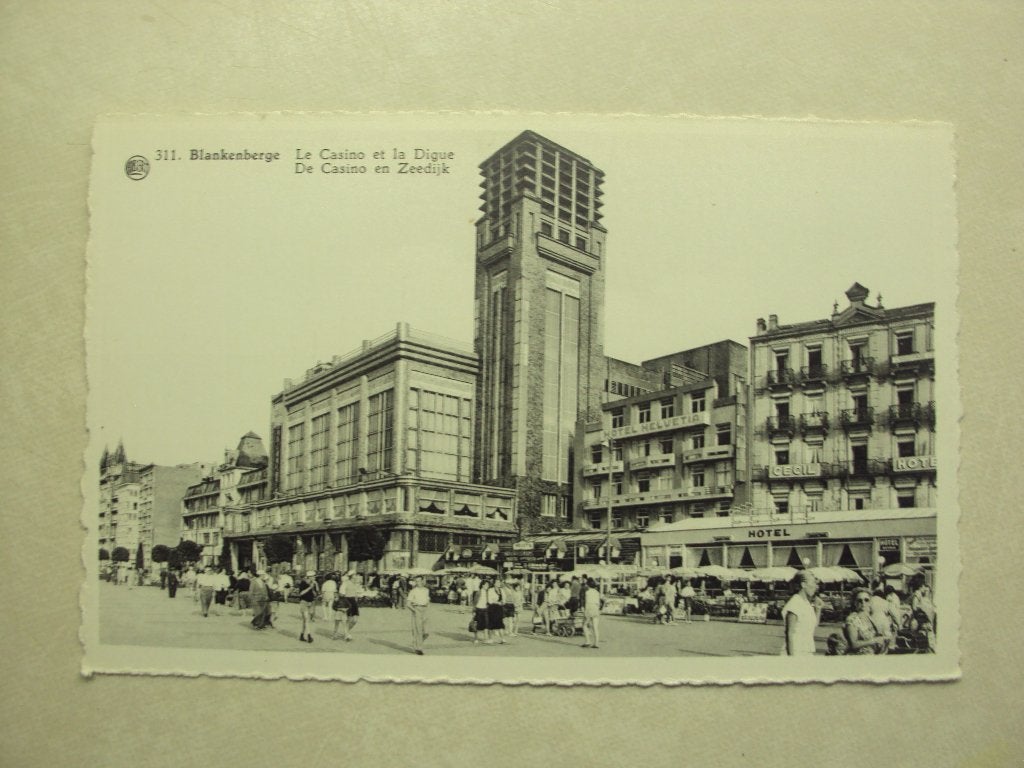 55425 - BLANKENBERGE - DE CASINO EN ZEEDIJK - ZIE 2 FOTO'S, Envoi