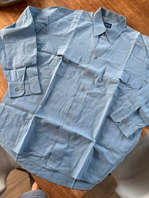 Hemd vintage maat L, Kleding | Heren, Overhemden, Blauw, CASA MODA, Ophalen of Verzenden, Zo goed als nieuw