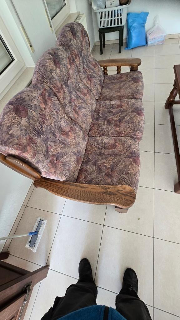 salon, Huis en Inrichting, Zetels | Zetels, Ophalen, Gebruikt, 150 tot 200 cm, Driepersoons