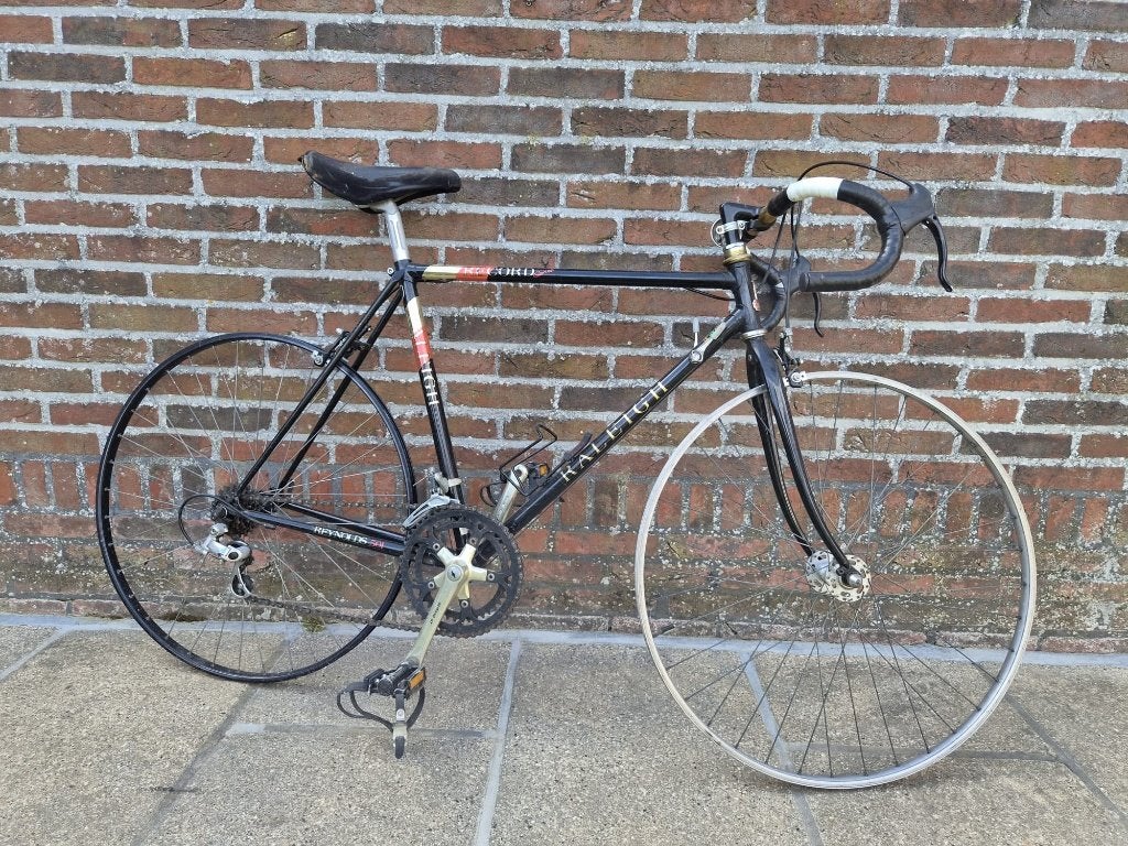 Retro Raleigh Record Reynolds koersfiets (Reynolds 501), Frein sur jante, Reynolds, Années 60 ou plus récent, Enlèvement