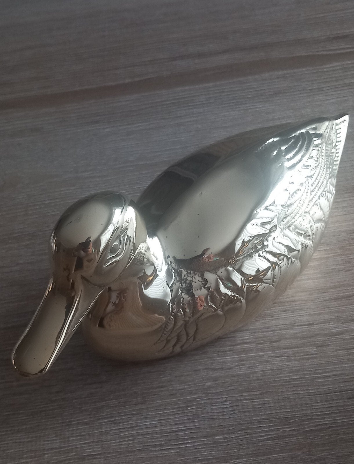 Canard décoratif en cuivre, Antiquités & Art, Enlèvement, Cuivre