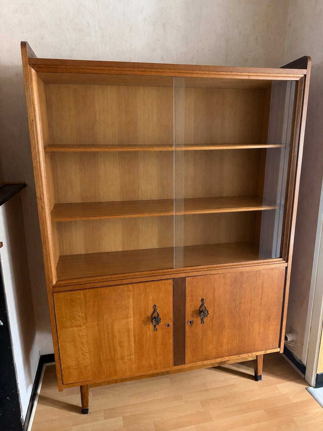 Vintage vitrine kast, In topstaat!, Enlèvement