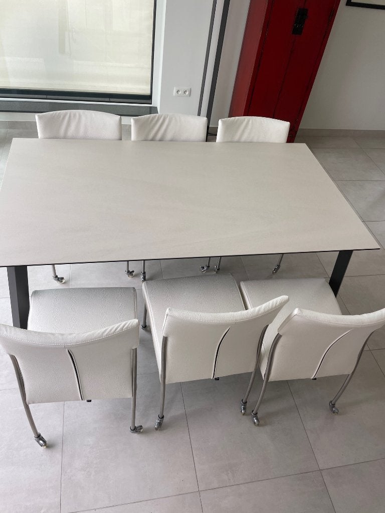 6 chaises design Joli - chaises design sur roulettes, Hedendaags, modern, Comme neuf, Enlèvement, Cinq, Six Chaises ou plus
