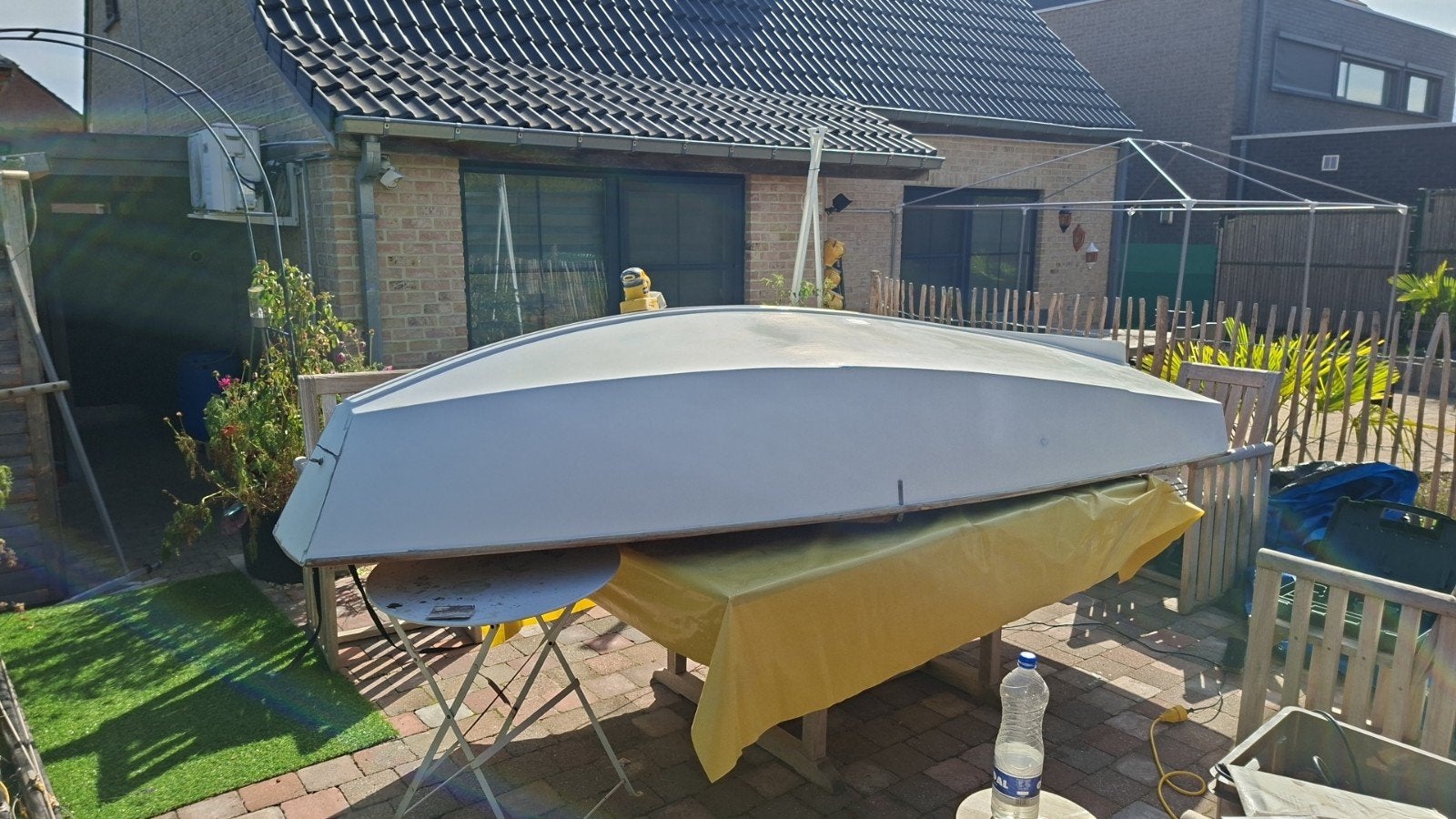gezocht, grootzeil & fok voor een zeilbootje CADET 3,3m., Ophalen of Verzenden, Gebruikt, Fok