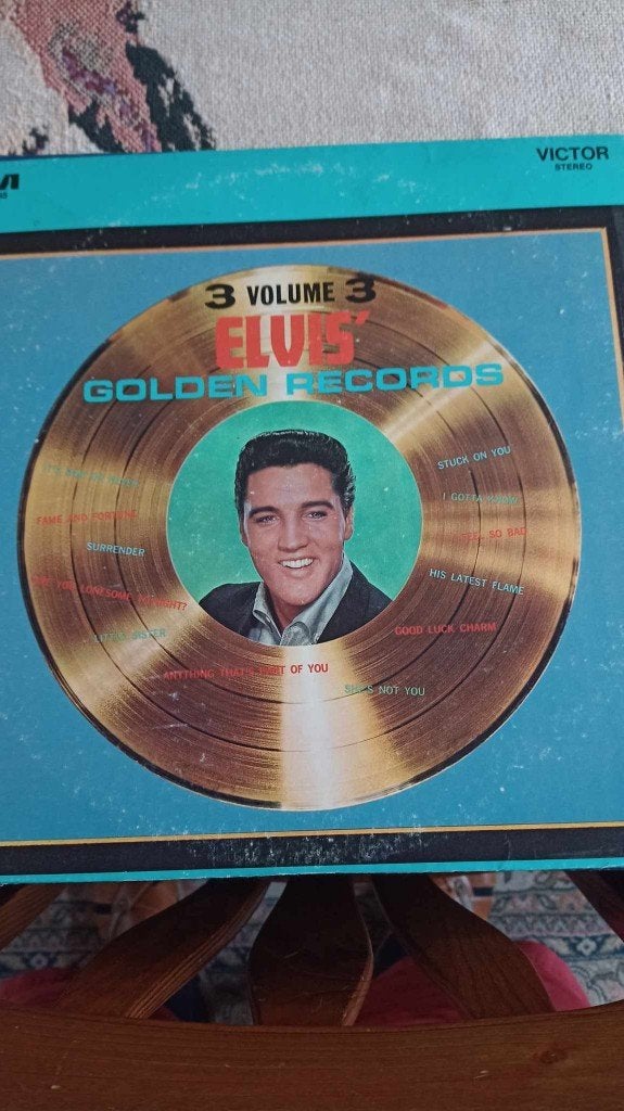 Elvis lp, golden records 3, Amerikaanse of Engelse of Duitse, Gebruikt, Ophalen of Verzenden, Rock-'n-Roll, 12 inch