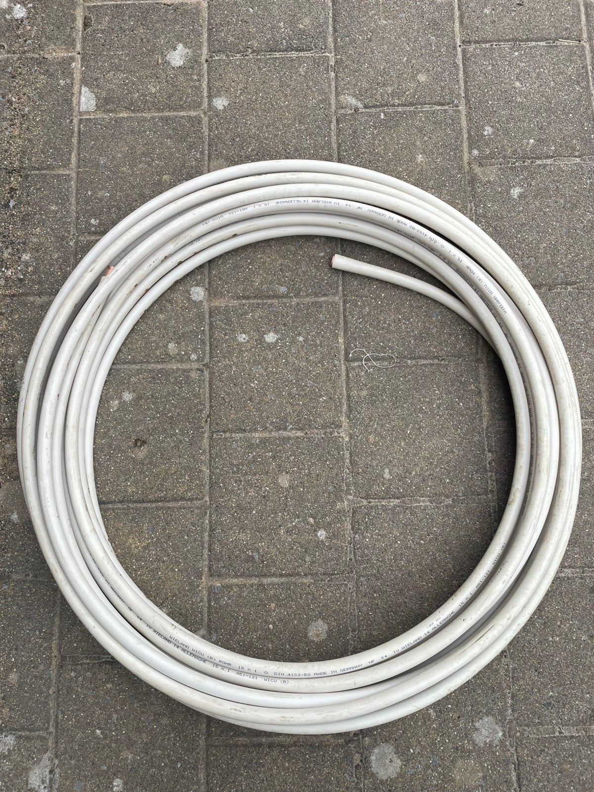 Tube en cuivre Wicu GAS avec gaine en PVC 15x1,0 mm (26 m), Enlèvement ou Envoi