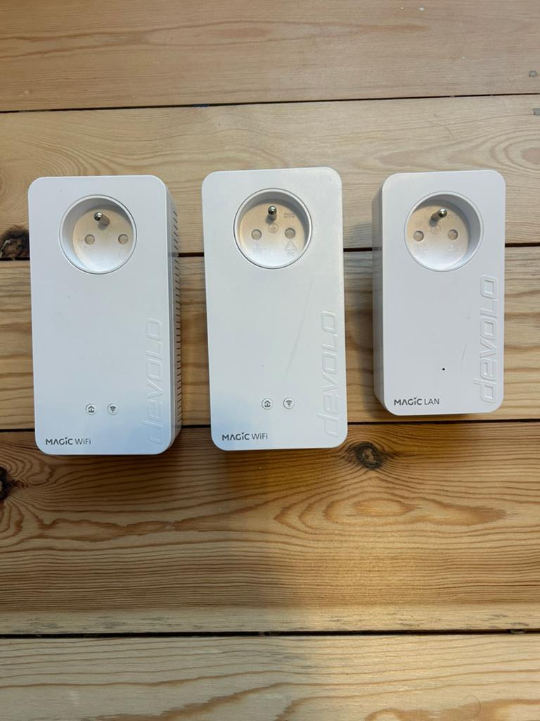 Kit CPL WiFi Devolo Magic 1 – 2 bornes WiFi + 1 borne LAN, Computers en Software, Powerlines, Zo goed als nieuw, Ophalen of Verzenden