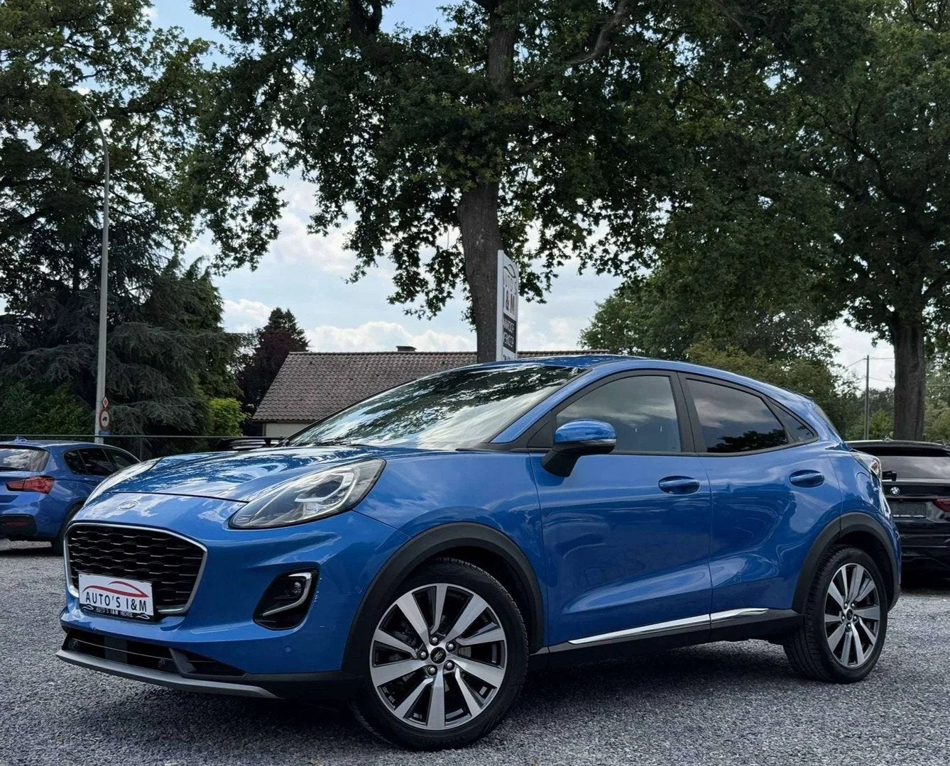 Ford Puma 1.0 EcoBoost mHEV ST-Line Massage Keyless Garantie, Auto's, Bluetooth, Stof, 4 cilinders, Blauw