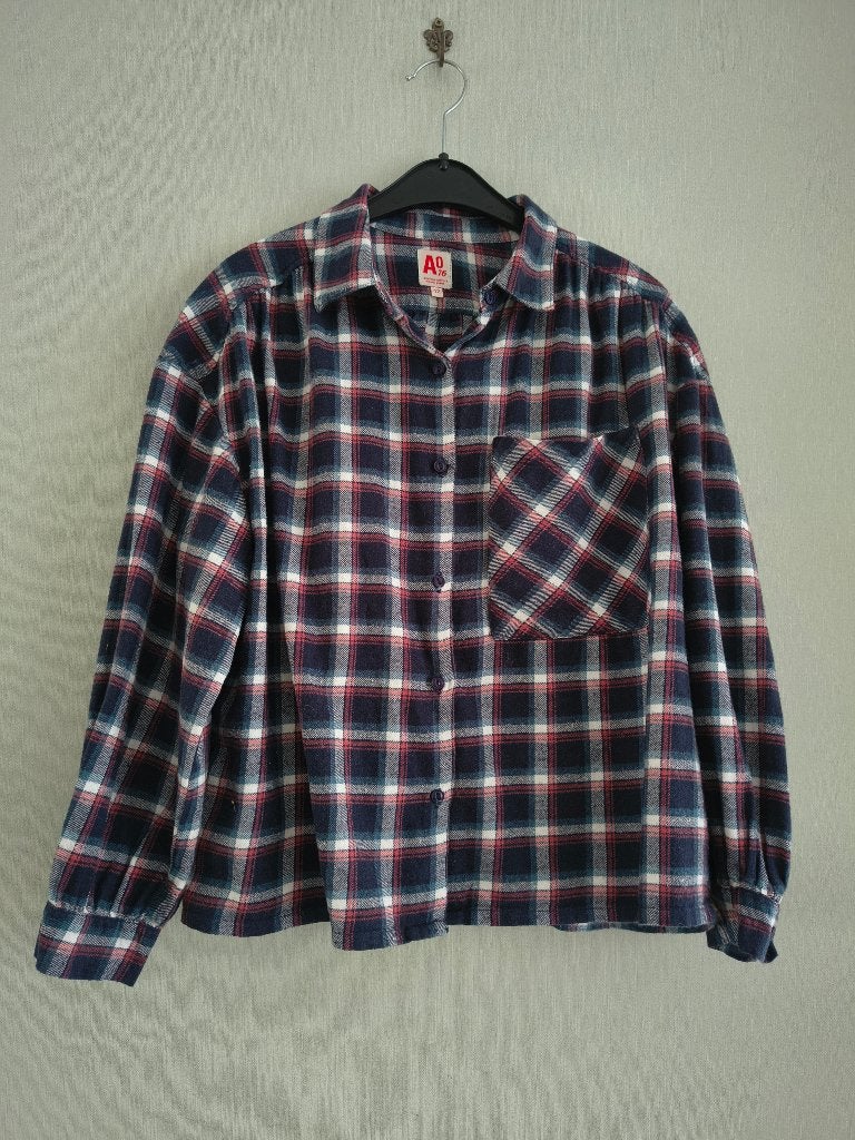 mooie flanellen bloes AO 76  maat 12 jaar, Gebruikt, Meisje, AO76 American Outfitters, Overhemd of Blouse