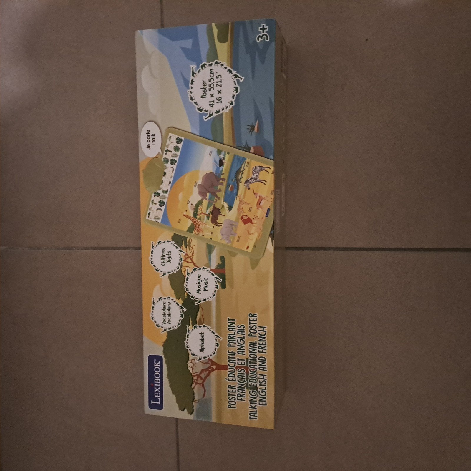 Lexibook, poster éducatif thème savane, Enlèvement, Neuf