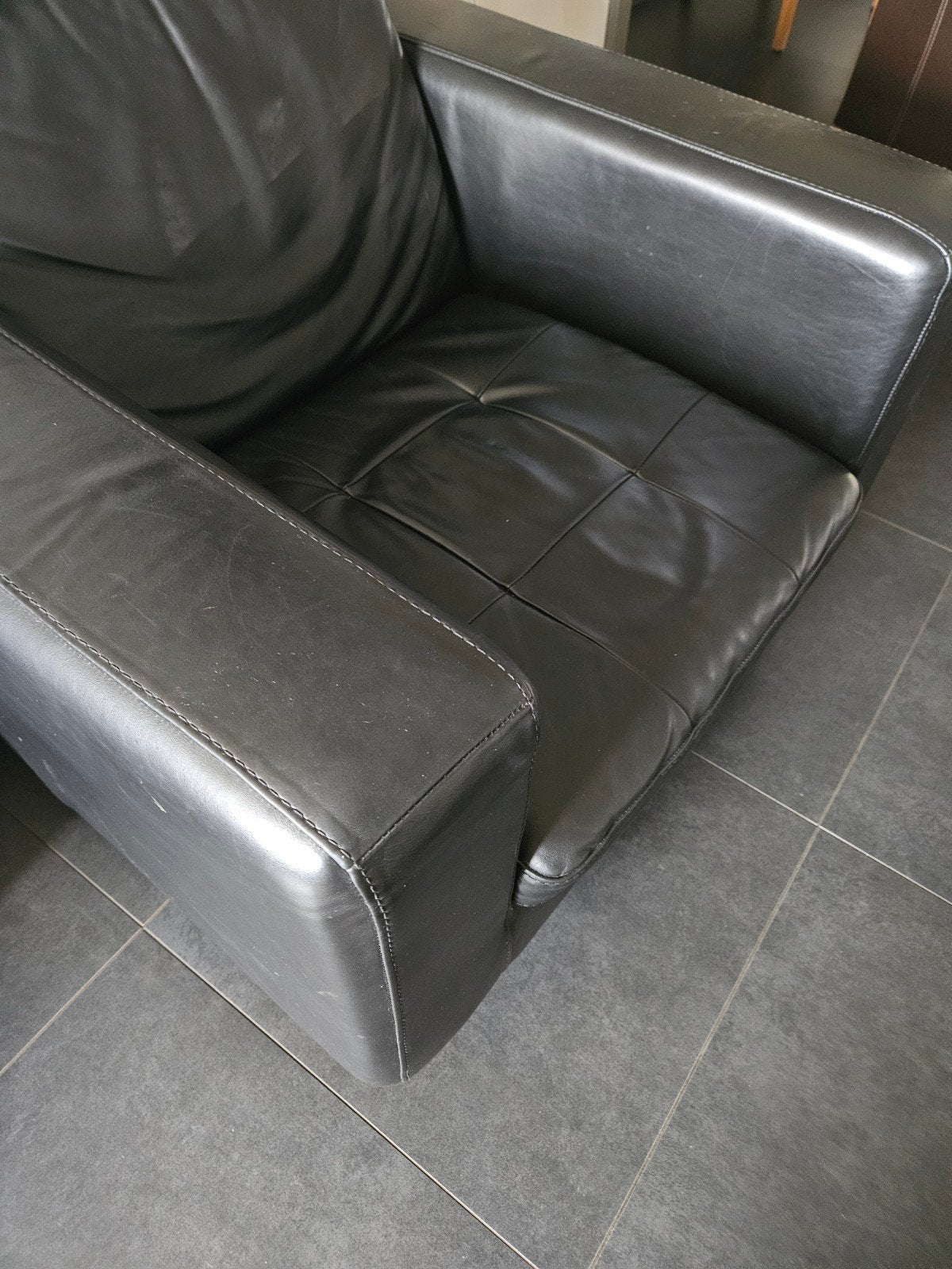 Leren zetel Natuzzi, Huis en Inrichting, Zetels | Zetels, Ophalen, Eenpersoons