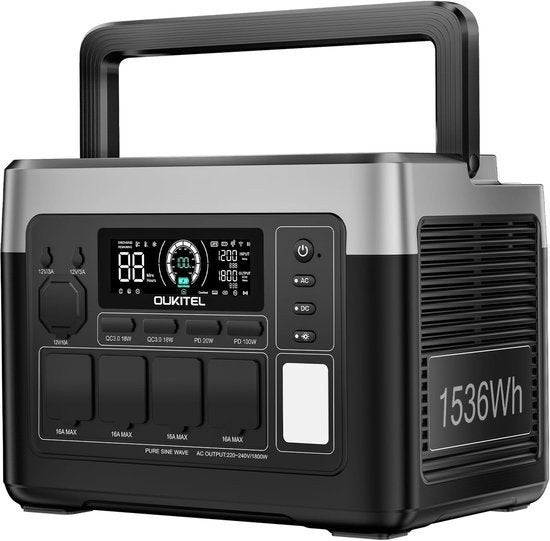 OUKITEL P1500E Plus Powerstation 1536Wh – 1800W 

draagbare, Télécoms, Batteries externes, Enlèvement