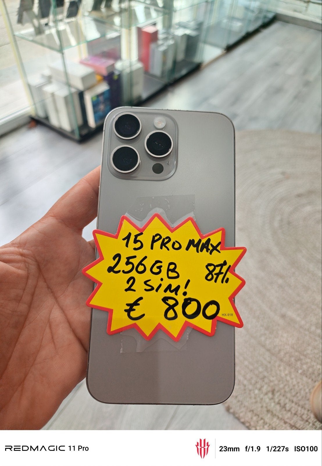 Garantie de 256 Go pour iPhone 15 Pro Max, Télécoms, Enlèvement ou Envoi, Utilisé, IPhone 15