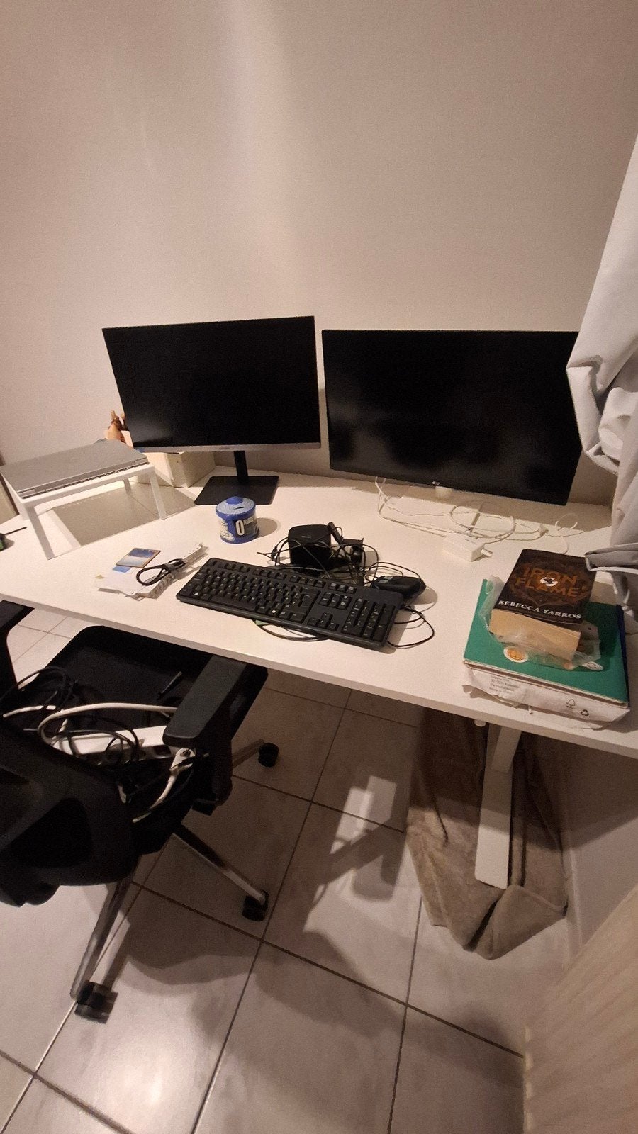 Bureau IKEA Skarsta 16080 cms, Maison & Meubles, 160 cm, Bureau d'ordinateur, Enlèvement, Utilisé