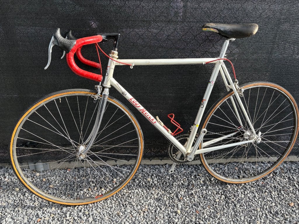Retro Eddy Merckx professional koersfiets, Frein sur jante, Acier, Enlèvement, 28 pouces